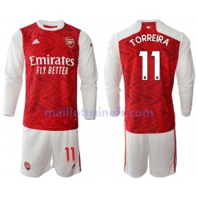 Maillot de Foot Arsenal Lucas Torreira 11 Domicile 2020-21 Manches Longues - Enfant
